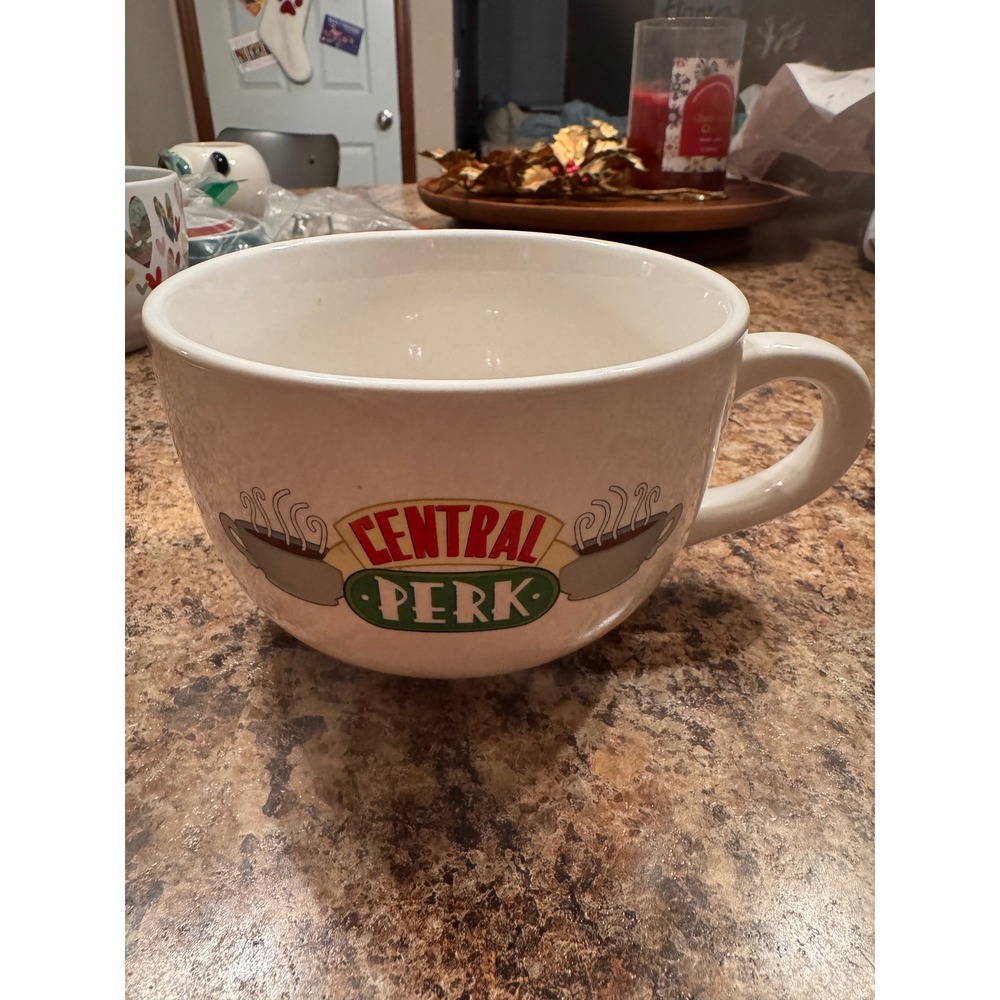 Central Perk‎ Friends TV Show Coffee Mug Oversized Soup Bowl White Stoneware